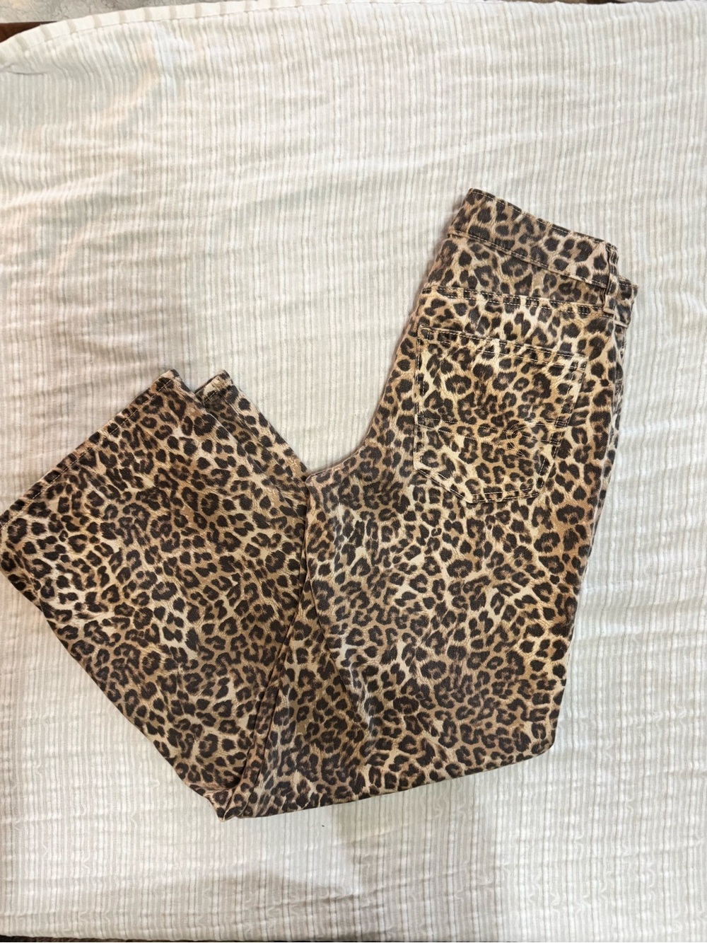 American Eagle Outfitters Leopard Print Pants - Tan & Black - Picture 3 of 6